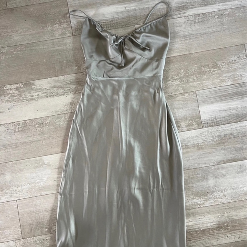 Silk Midi Dress
